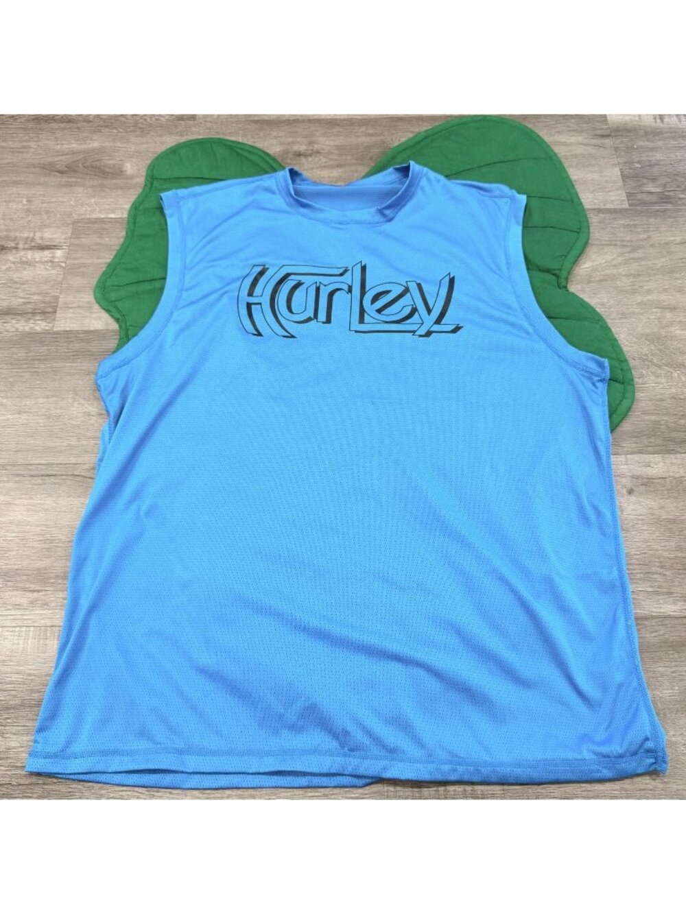 Hurley Mens XL Teal Aqua Muscle Sleeveless Athletic Tank Top